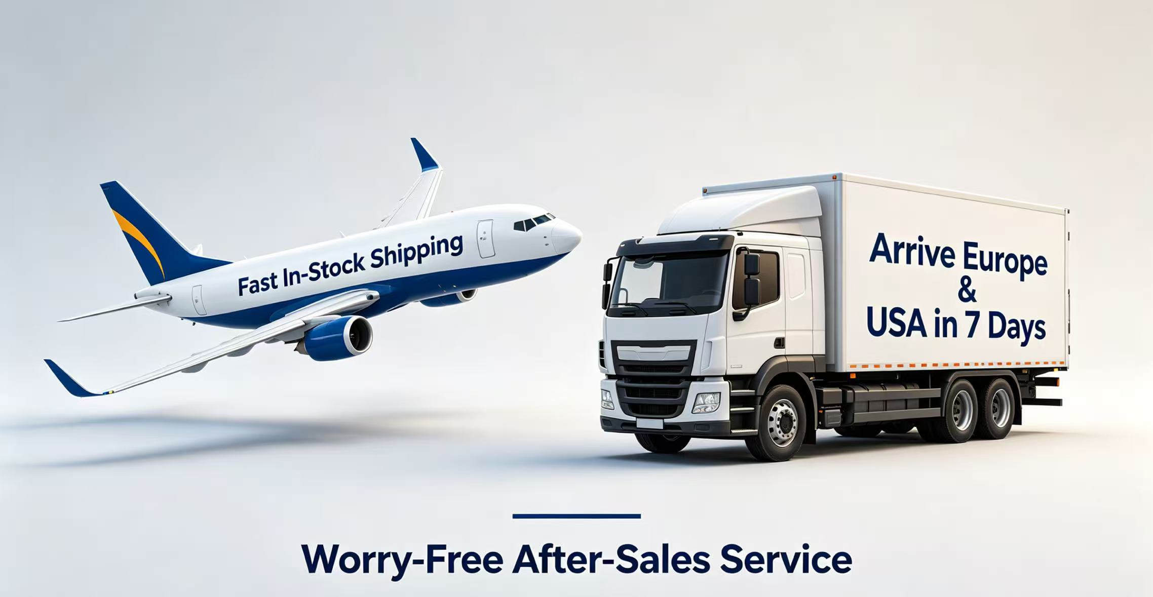 Fast in-stock shipping to Europe and USA